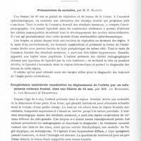 0700 - Page 652 - Sociétés. Groupement belge d'études oto-neuro-ophtalmologiques et neuro-chirurgicales. Séance du 20 mars 1937. Présentation de malades, par M. P. Martin / Exophtalmie unilatérale consécutive au déplacement de l'orbite par un volumineux ostéome frontal, chez une fillettes de 15 ans, par MM. de Busscher, L. van Bogaert et Thienpont / Myoclonies vélo-palato-laryngées au cours d'un neurinome latéro-bulbaire, par MM. de Savitch et R.-A. Ley