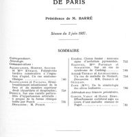 0781 - Page 731 - Société de neurologie de Paris. Séance du 3 juin 1937. Sommaire