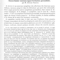 0803 - Page 753 - Société de neurologie de Paris. Séance du 3 juin 1937. Communications. Sur un cas de syndrome de Cushing (adénome simple cushingifié ?), par M. A. Radovici, Mlle R. Papazian et M. Schachter / Clonus fessier (nouveau signe d'irritation pyramidale), par M. Etienne Erdész