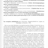 0827 - Page 777 - Congrès. Congrès de neurologie de Bucarest (1936). 2e Rapport. Les atrophies cérébelleuses, par J. Nicolesco (Rapport présenté au Congrès de neurologie de Bucarest, 1936)