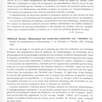 0839 - Page 789 - Analyses. Neurologie. Études générales. Bibliographie. Espy (Léo). Recherches sur le rôle de la vitamine A dans la valeur de la chronaxie motrice. Thèse Marseille 1936... / Schulz (Bruno). Méthodique des recherches médicales sur l'hérédité (Methodik ker medizinischen Erbforschung)... G. Thieme, édit., Leipzig, 1936 / Behr (Carl). Constatations oculaires et leur valeur diagnostique dans le tabes, la syphilis cérébro-spinale et la sclérose en plaques (Der Augenbefund in seiner diagnostischen und differential-diagnostischen Bedeutung bei Tabes dorsalis, Lues cerebrospinalis, Multipler Sklerose)..., Karger, édit., Berlin, 1936
