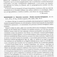 0133 - Page 91 - Analyses. Neurologie. Études générales. Bibliographie. Chauchard (P.). Les mécanismes de régulation nerveuse des organes végétatifs..., Thèse médecine, Paris, 1940... / Marchand (L.). Maladies mentales. Etudes anatomo-biologiques..., Amédée Legrand, édit., Paris, 1939...