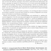 0316 - Page 274 - Analyses. Neurologie. Études générales. Bibliographie. Grossiord (A.). Le kyste colloïde du troisième ventricule. Thèse Paris, 1941... / Piton (J.). L'amyotrophie Charcot-Marie. Etude clinique, électrologique, anatomique et génétique d'une maladie familiale. Thèse Paris, 1941...