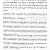0412 - Page 370 - Société de neurologie de Paris. Séance du 12 juin 1941. Paralysie du moteur oculaire commun par engagement du lobe temporal dans l'orifice de la tente du cervelet, par MM. Th. Alajouanine, R. Thurel et R. Villey / Syndrome cérébelleux compliqué de myoclonies rythmées facio-palato-oculo-pharyngées, par MM. J. Lhermitte, Ch. Ribadeau Dumas et J. Sigwald