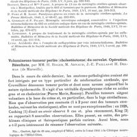 0502 - Page 460 - Société de neurologie de Paris. Séances du 10 juillet 1941. II. Séance de l'après-midi. Les méningomyélites nécrotiques aiguës lombaires après injections intrarachidiennes de sulfapyridine (693) (Etude anatomo-clinique), par MM. H. Roger, L. Cornil et J.-E. Paillas / Volumineuse tumeur perlée (cholestéatome) du cervelet. Opération. Résultats, par MM. H. Roger, M. Arnaud, J.-E. Paillas et H. Delmas...