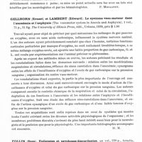 0517 - Page 475 - Analyses. Neurologie. Études générales. Bibliographie. Pécher (Yves). Système nerveux central et éléments figurés du sang..., thèse Paris, 1940 / Gellhorn (Ernest) et Lambert (Edward). Le système vaso-moteur dans l'anoxémie et l'asphyxie (The vasomotor system in Anoxia and Asphyxia)... The University of Illinois Press, édit., Urbana, 1939... / Follin (Sven). Epilepsie et psychoses discordantes... Arnette, édit., Paris, 1941