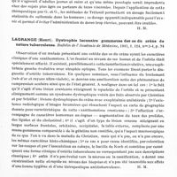 0533 - Page 491 - Analyses. Neurologie. Études spéciales. Crane. Garcin (Raymond) et Guillaume (Jean). Sur l'intérêt de l'association systématique du traitement sulfamidé préventif au traitement chirurgical précoce des plaies cranio-cérébrales par projectiles de guerre. Mémoires de l'Académie de chirurgie... / Lagrange (Henri). Dystrophie lacunaire gommeuse des os du crâne de nature tuberculeuse. Bulletin de l'Académie de médecine... / Pacifico (A.). Nouvelles orientations sur la genèse des « impressions digitales » du crâne (Nuovi orientamenti sulla genesi delle « impronte digitate » del cranio). Studi Sassaresi...