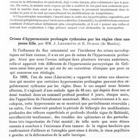 0650 - Page 608 - Société de neurologie de Paris. Séance du 4 décembre 1941. Hypertrophie musculaire et dystrophie osseuse hyperplastique consécutives à une lésion du grand sciatique et de ses racines, par MM. J. Lhermitte et J. Mouzon / Crises d'hypersomnie prolongée rythmées par les règles chez une jeune fille, par MM. J. Lhermitte et E. Dubois...