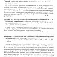 0710 - Page 668 - Analyses. Neurologie. Études générales. Intoxications. Miljan (Q.). Erythème du 9e jour et accidents cérébro-méningés. Bulletin de la Société française de dermatologie et de syphiligraphie... / Périn (L.) et Lafontaine (E.). Erythème arsenical du 9e jour avec encéphalite. Bulletin de la Société française de dermatologie et de syphiligraphie... / Scholz (E.). Remarques statistiques relatives au travail de Gabriel : « La descendance des alcooliques » (Statistische Bemerkungen zur Arbeit von Gabriel : Die Nachkommenschaft von Alkoholikern). Archiv für Psychiatrie und Nervenkrankheiten... / Störring (E.). Intoxications par le plomb-tétré-éthyl-benzine et se produits de combustion (Ueber Vergiftungen mit Bleitetraäthylbenzin und seinen Verbrennungprodukten). Deutsche Zeitschrift für Nervenheilkunde...