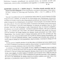 0716 - Page 674 - Analyses. Neurologie. Études générales. Cerveau (Tumeurs). Baggenstoss (Archie H.) et Love (F. Grafton). Pinealomas (Pinealomas). Archives of Neurology and Psychiatry... / Sanford (Hawley S.) et Bair (Hugo L.). Troubles visuels associés aux tumeurs du lobe temporal (Visual disturbances associated with tumors of the temporal lobe). Archives of Neurology and Psychiatry... / Voisin (Jean) et Lepennetier (F.). Une encéphalocèle orbitaire postérieure. La Presse médicale...