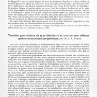 0053 - Page 23 - Société de neurologie de Paris. Séance du 7 janvier 1943. Algie fémoro-cutanée symptomatique d'un neurofibrolipome périphérique, par M. R. Thurel / Troubles pyramidaux de type déficitaire et contractures réflexes après traumatisme périphérique, par M. J. A. Barré