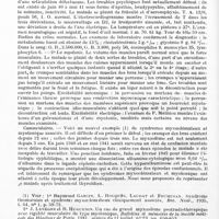 0060 - Page 30 - Société de neurologie de Paris. Séance du 7 janvier 1943. Syndromes myxoedémateux et myotonique associés, par MM. François Thiébaut et Henrot