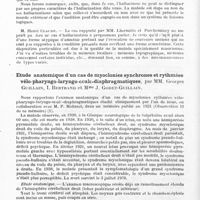 0068 - Page 38 - Société de neurologie de Paris. Séance du 4 février 1943. Sur une complication exceptionnelle de l'électro-choc : l'hallucinose musicale, par MM. J. Lhermitte et Parcheminey / Etude anatomique d'un cas de myoclonies synchrones et rythmées vélo-pharyngo-laryngo-oculo-diaphragmatiques, par MM. Georges Guillain, I. Bertrand et Mme J. Godet-Guillain