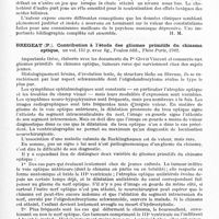 0081 - Page 51 - Analyses. Neurologie. Études générales. Bibliographie. Brun (Gudrum). Variations dans la teneur lipidique du sérum chez des malades atteints de psychose maniaque dépressive (Changes in the lipide contents of serum in patients with manic depressive psychosis)... Acta Psychiatrica et Neurologica... / Bregeat (P.). Contribution à l'étude des gliomes primitifs du chiasma optique..., Thèse Paris, 1942