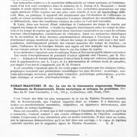 0086 - Page 56 - Analyses. Neurologie. Études générales. Bibliographie. L'année psychologique, quarantième année..., Presses universitaires, édit. Paris, 1942 / Poray-Madeyski (B. de). Le cas de la visionnaire stigmatisée Thérèse Neumann de Konnersreuth. Etude analytique et critique du problème. Préface du Dr Jean Lhermitte..., Lethielleux, édit. Paris, 1940