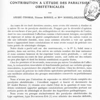 0087 - Page 57 - Mémoire original. Contribution à l'étude des paralysies obstétricales, par André-Thomas, Etienne Sorrel et Mme Sorrel-Dejerine