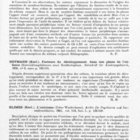 0141 - Page 111 - Analyses. Neurologie. Études générales. Psychologie. Hasenjäger (Th.) et Pötzl (O.). Bras fantôme au cours des paralysies plexiques (Phantomarm bei Plexuslähmung). Deutsche Zeitschrift für Nervenheilkunde... / Heymann (Karl.). Facteurs du développement dans une phase de l'enfance (Entwicklungsfaktoren einer Kindheitsphase. Zeitschrift für Kinderpsychiatrie... / Klimes (Karl.). L'onirisme (Ueber Wachträume). Archiv für Psychiatrie und Nervenkrankheiten... / Logre et Lamache. La psychologie des réflexes. Bulletin de l'Académie de médecine...