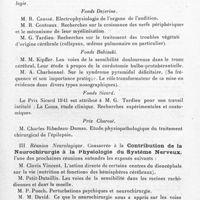 0179 - Page 149 - Société de neurologie de Paris. Séance du 6 mai 1943. Assemblée générale du 6 mai 1943