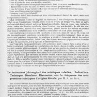 0217 - Page 187 - Société de neurologie de Paris. Séance du 24 juin 1943. Sur le traitement chirurgical des sciatiques rebelles, par MM. E. Carrot et M. David / Le traitement chirurgical des sciatiques rebelles. Indications. Technique. Résultats. Discussion sur la fréquence des compressions sciatiques d'origine discale, par M. S. de Sèze