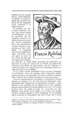 Francois Rabelais - La Chronique médicale : revue bimestrielle de médecine historique, littéraire &  [...]