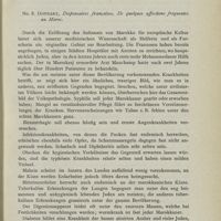 0093 - Page 77 - Revue des périodiques. Archives de médecine navale. 1908. Le Feunteun, Abcès du foie à migration vers le rein droit / No. 8. Donnart, Dispensaires françaises. De quelques affections frequentes au Maroc