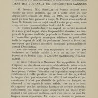 0076 - Page 74 - 6e question. Publication simultanée d'articles originaux dans des journaux de différentes langues