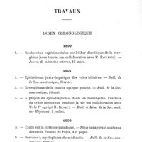 0007 - Page 5 - Travaux.  Index chronologique