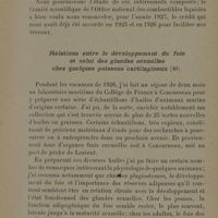 0051 - Page 9 - Relations entre le développement du foie et celui des glandes sexuelles chez quelques poissons cartilagineux