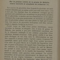 0056 - Page 14 - Sur la graisse retirée de la graine de Mahuba, source nouvelle et abondante de trilaurine