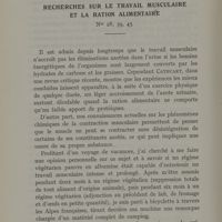 0030 - Page 28 - Recherches sur le travail musculaire et la ration alimentaire