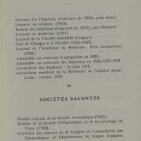 0007 - Page 5 - Titres Universitaires et Hospitaliers. Sociétés savantes