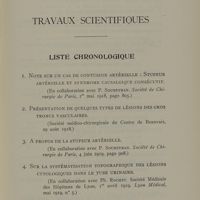 0011 - Page 7 - Travaux scientifiques. Liste chronologique
