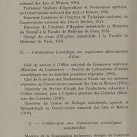 0006 - Page 4 - B. - Collaboration scientifique aux organismes administratifs d'Etat / C. - Collaboration aux Commissions scientifiques ministérielles