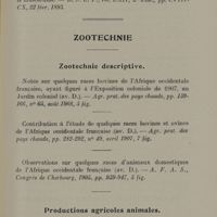 0017 - Page 15 - Zootechnie. Zootechnie descriptive. Productions agricoles animales