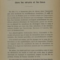 0025 - Page 19 - Recherches sur les variations du cholestérol dans les sérums et le tissus