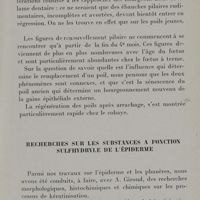 0015 - Page 9 - Recherches sur les substances à fonction sulfhydryle de l'épiderme