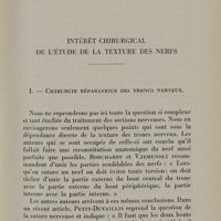 0045 - Page 51 - Intérêt chirurgical de l'étude de la texture des nerfs. I. - Chirurgie préparatrice des troncs nerveux