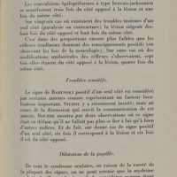 0093 - Page 99 - Troubles moteurs. Troubles sensitifs. Dilatation de la pupille