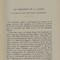 0099 - Page 105 - Les phlegmons de la langue ( A propos de trois observations personnelles)