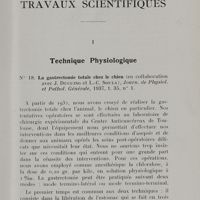0013 - Page 11 - Travaux scientifiques. I. Technique physiologique