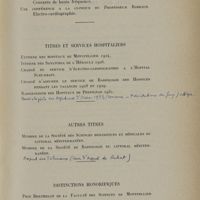 0009 - Page 7 - Titres et services hospitaliers. Autres titres. Distinctions honorifiques