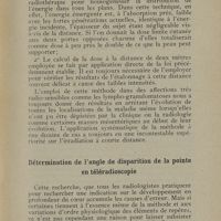 0021 - Page 17 - Détermination de l'angle de disparition de la pointe en téléradioscopie