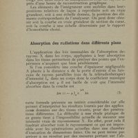 0024 - Page 20 - Absorption des radiations dans différents plans