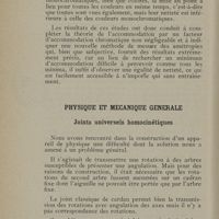0034 - Page 30 - Physique et mécanique générale . Joints universels homocinétiques