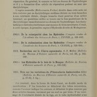 0012 - Page 10 - De la scissiparité chez les Hydroïdes / De la stolonisation chez les Hydroïdes / Recherches sur la Clava squamata / Les Hydroïdes de la baie de la Hougue / Note sur les variations du Plumularia halecioides