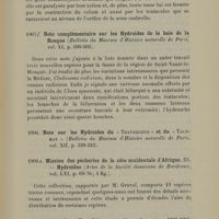 0025 - Page 23 - Note complémentaire sur les Hydroïdes de la baie de la Hougue / Note sur les Hydroïdes du "Travailleur" et du "Talisman" / Mission des pêcheries de la côte occidentale d'Afrique. III. - Hydroïdes / Hydroïdes