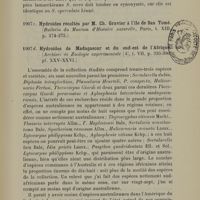 0029 - Page 27 - Hydroïdes récoltés par M. Ch. Gravier à l'île de San Tomé / Hydroïdes de Madagascar et du sud-est de l'Afrique