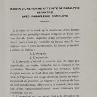 0017 - Page 15 - Bassin d'une femme atteinte de paralysie infantile avec paraplégie complète
