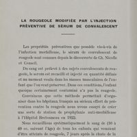 0078 - Page 76 - La rougeole modifiée par l'injection préventive de sérum de convalescent