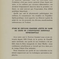 0044 - Page 42 - Etude de certains composés azotés du sang au cours de l'insuffisance surrénale expérimentale. Techniques opératoires